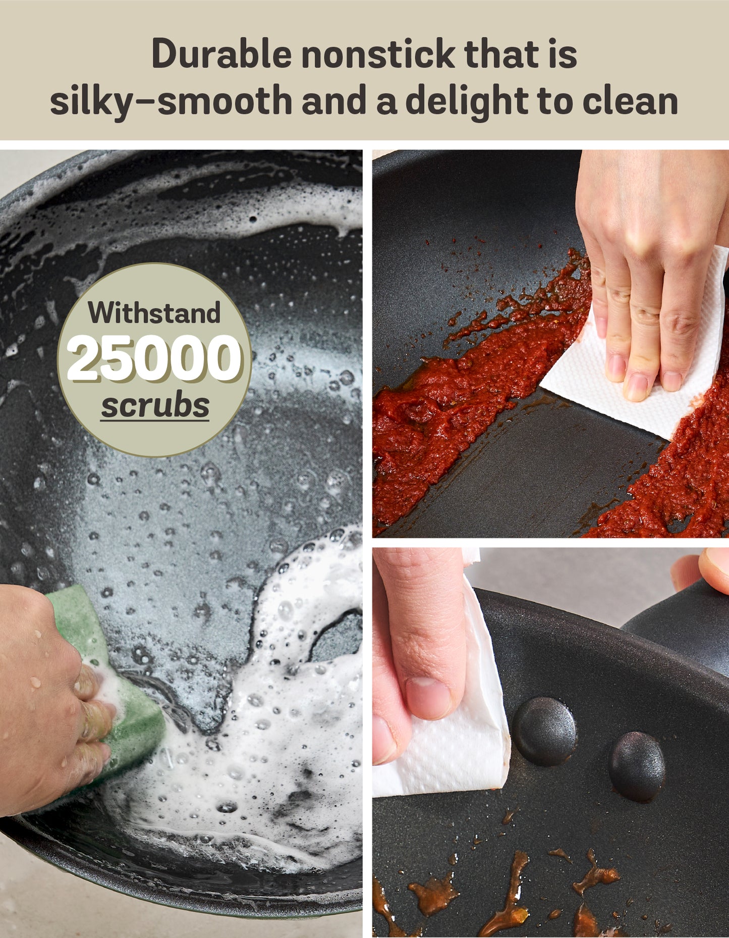 Meyer Moda Induction Frypan Twin Pack 24/30cm Sage