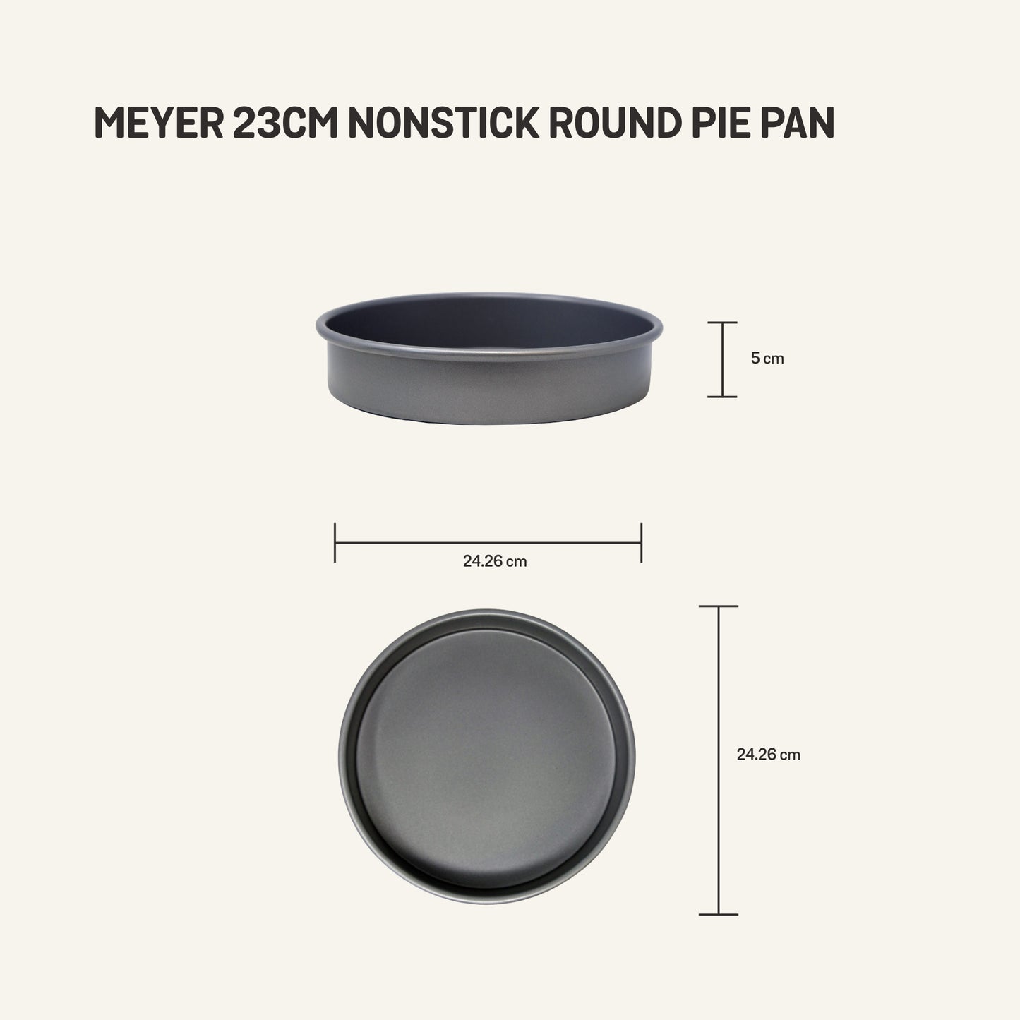 Meyer Nonstick Bakeware Round Pie Pan 23cm