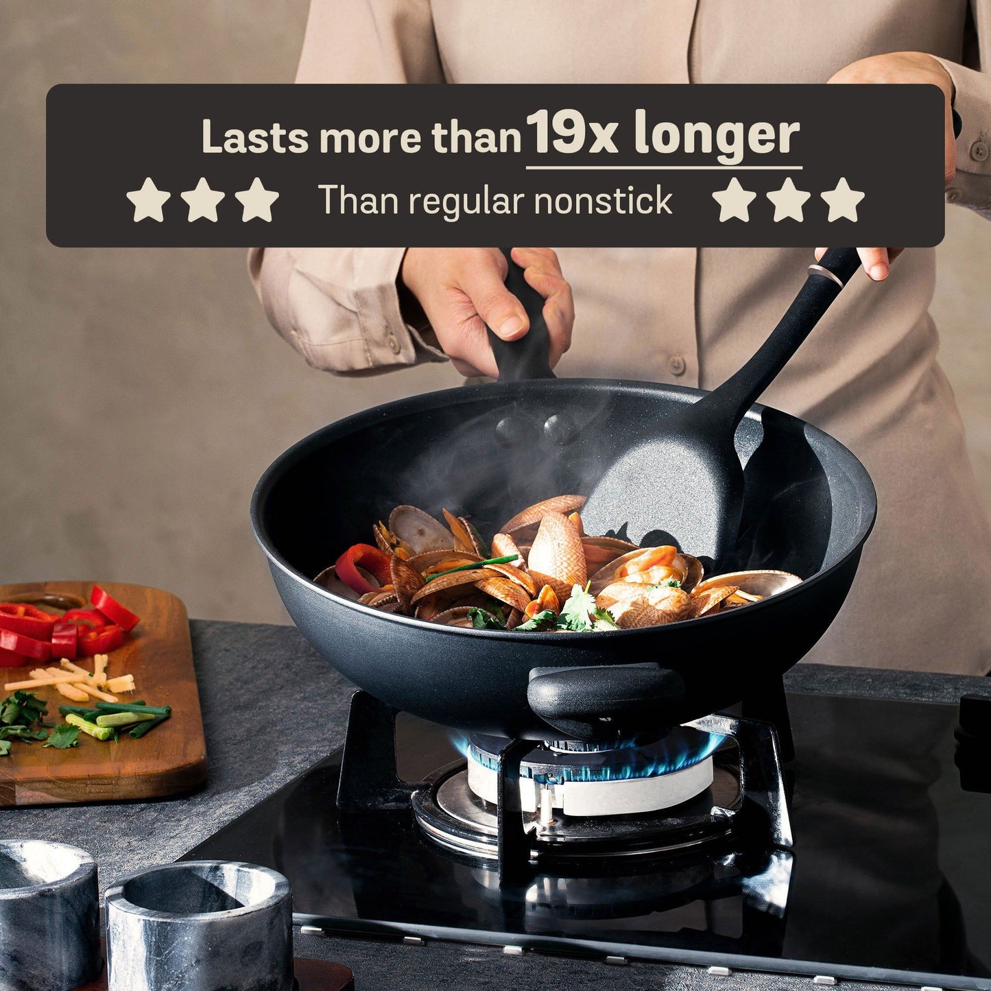 Meyer Midnight Series Nonstick Induction Frypan 30cm