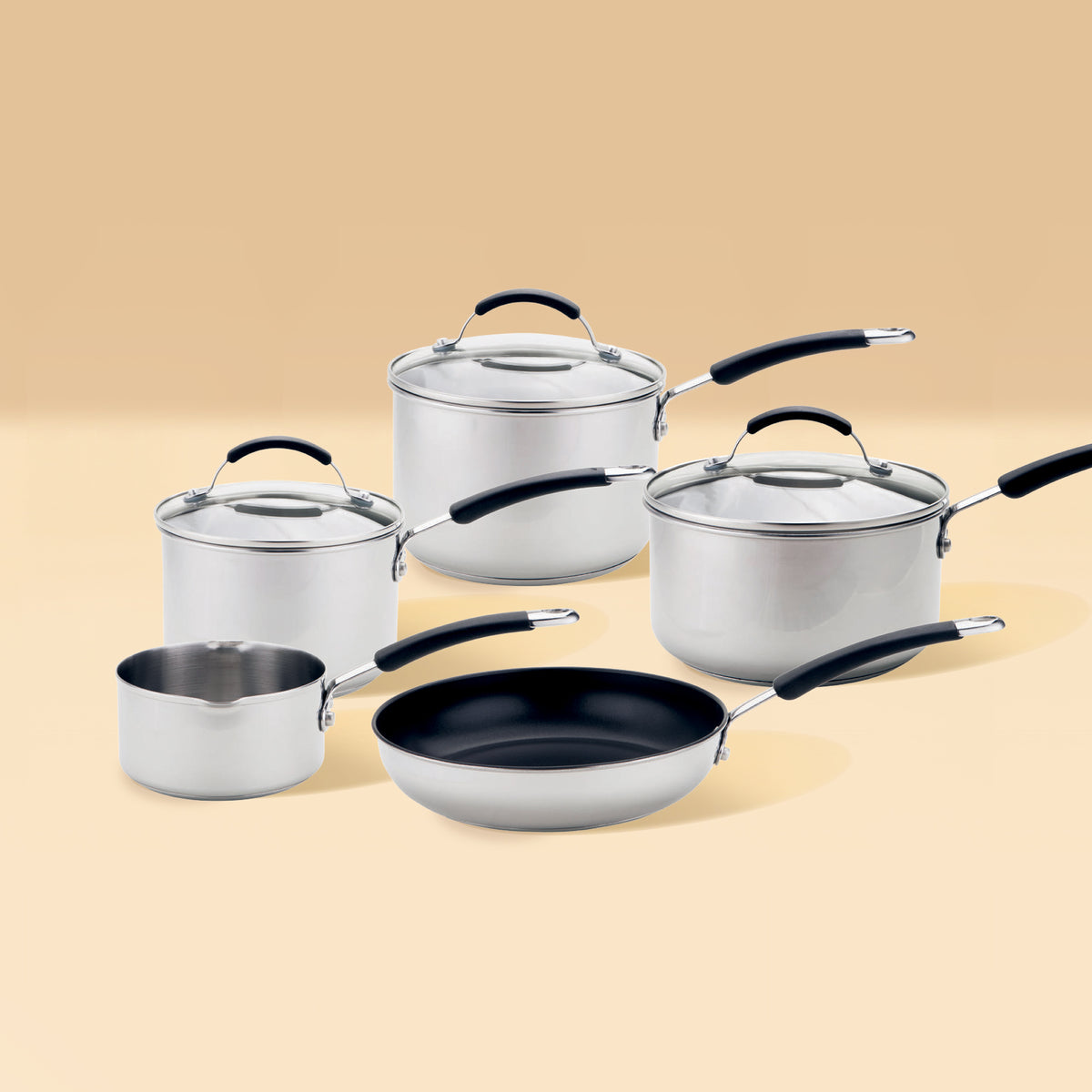 Stainless Steel 5 Piece Cookware Set Meyer Australia