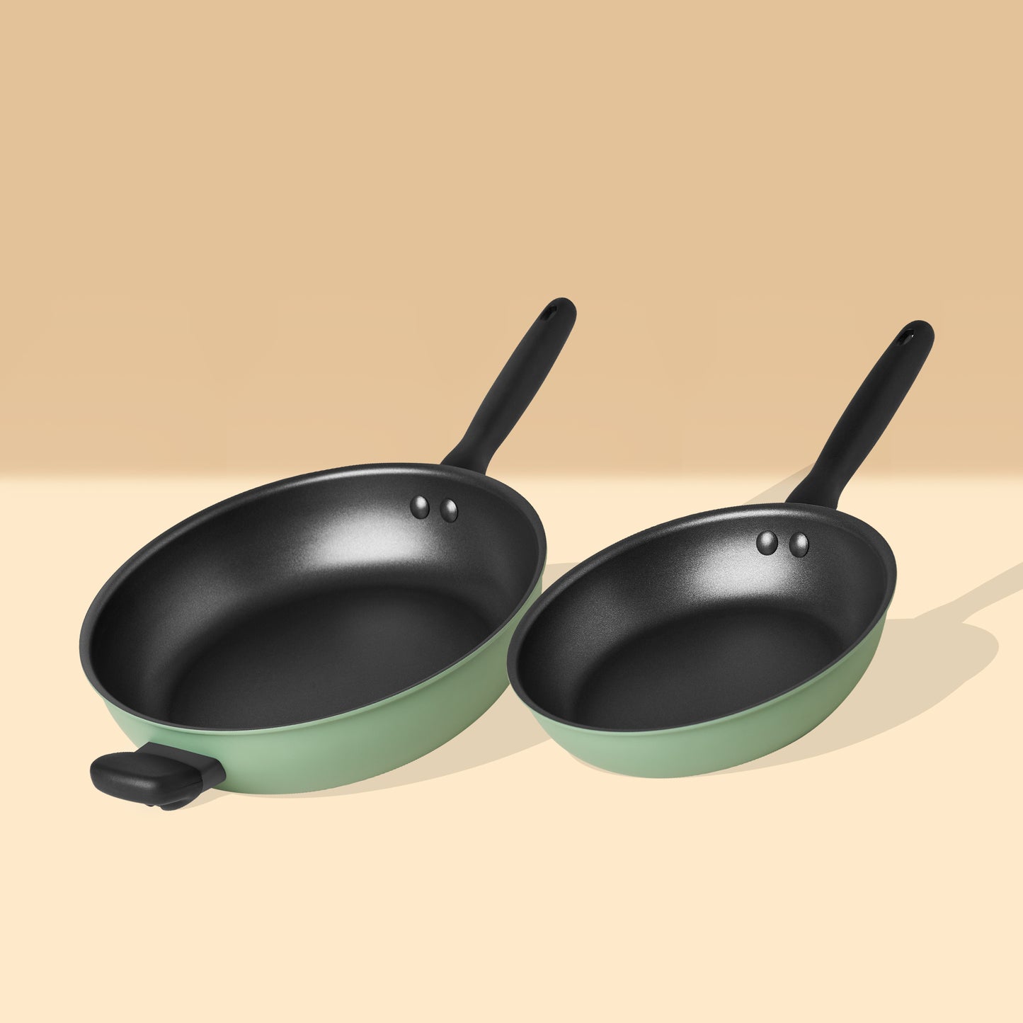Meyer Moda Induction Frypan Twin Pack 24/30cm Sage