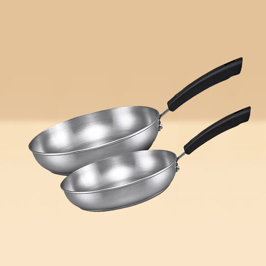 Meyer Centennial Stainless Steel Induction 24/28cm Frypan Twin Pack