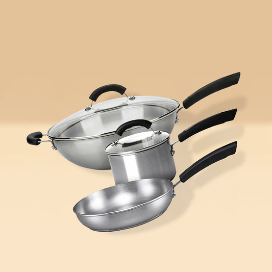 Meyer Centennial Stainless Steel Induction 3 Piece Cookware Set