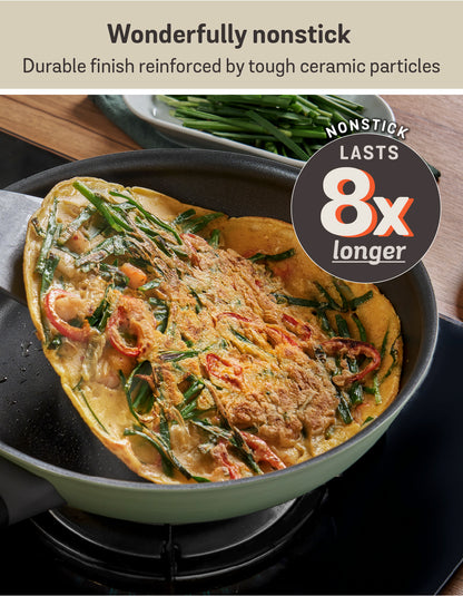 Meyer Moda Induction Frypan Twin Pack 24/30cm Sage