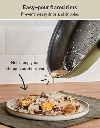 Meyer Moda Induction Frypan Twin Pack 24/30cm Sage