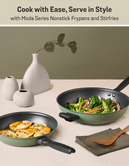 Meyer Moda Induction Frypan Twin Pack 24/30cm Sage