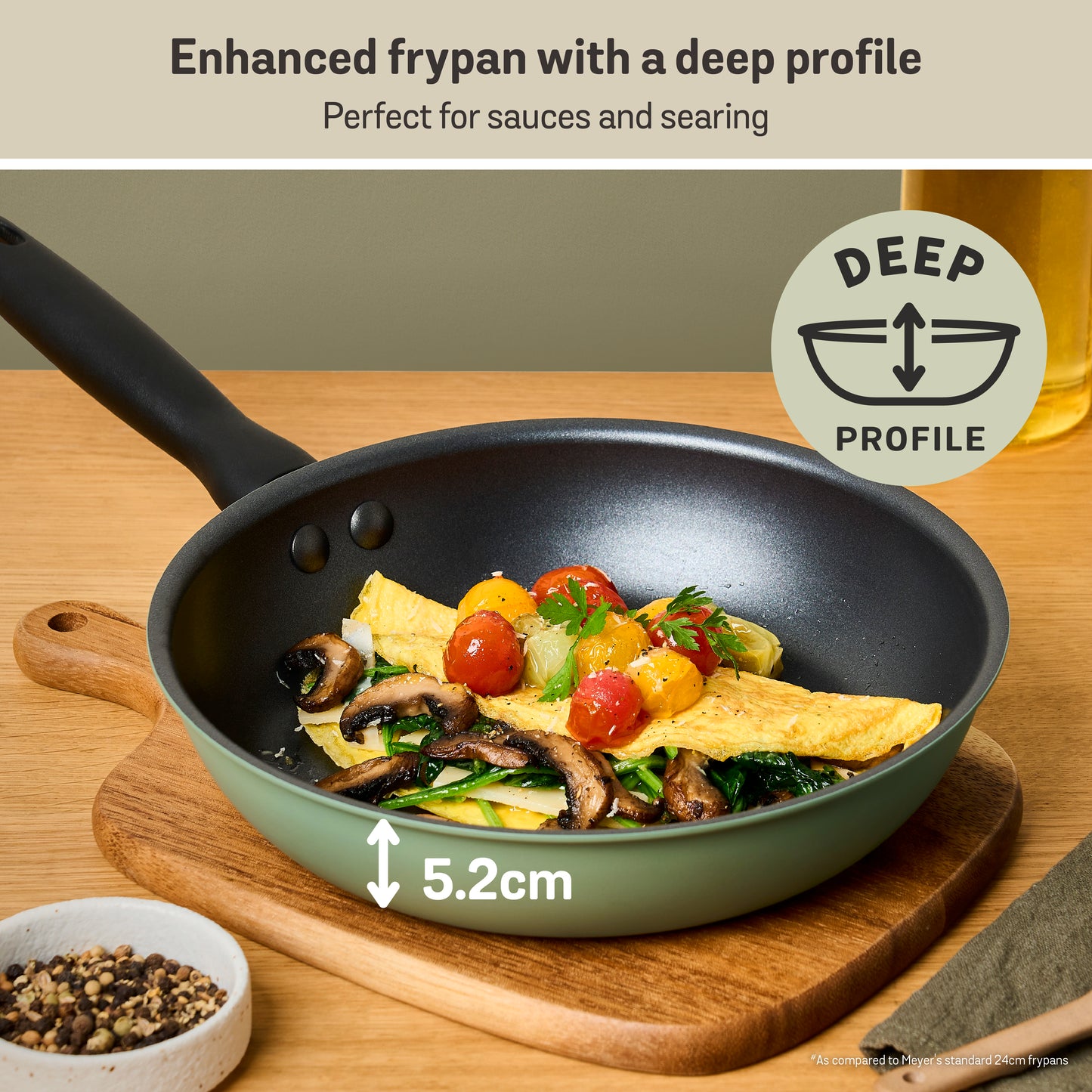 Meyer Moda Nonstick Induction Frypan 24cm Sage