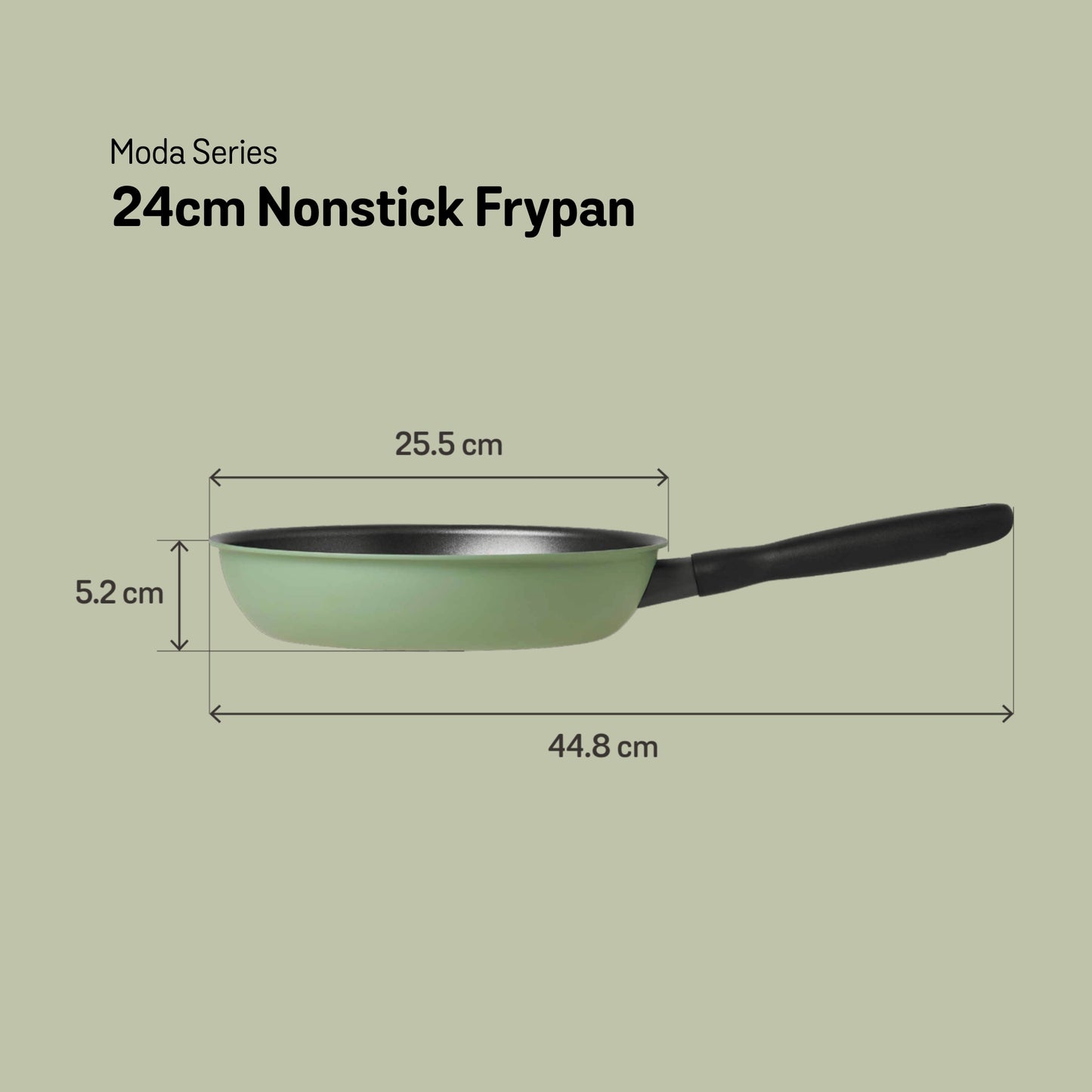 Meyer Moda Nonstick Induction Frypan 24cm Sage