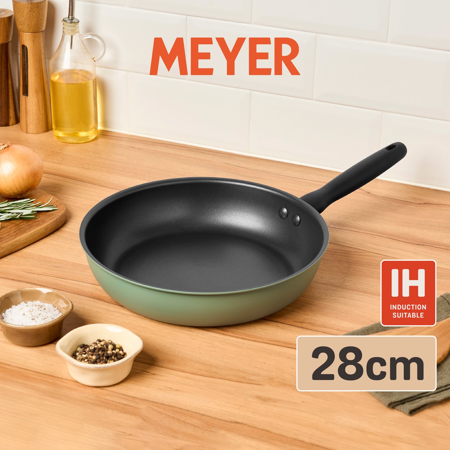 Meyer Moda Nonstick Induction Frypan 28cm Sage