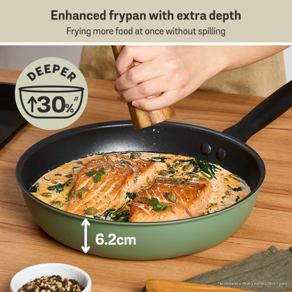 Meyer Moda Induction Nonstick 4 Piece Cookware Set Sage