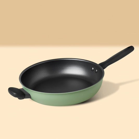 Meyer Moda Nonstick Induction Frypan With Helper Handle 30cm Sage