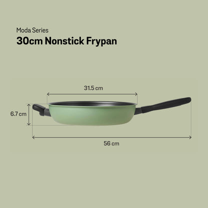 Meyer Moda Nonstick Induction Frypan With Helper Handle 30cm Sage