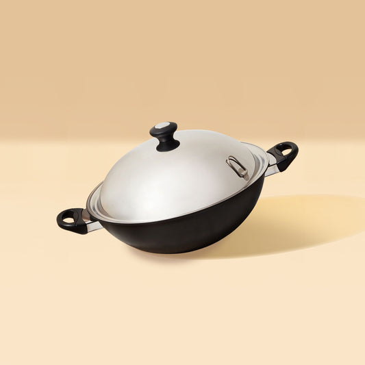 Meyer Cook 'N' Look Induction Covered Wok 36cm