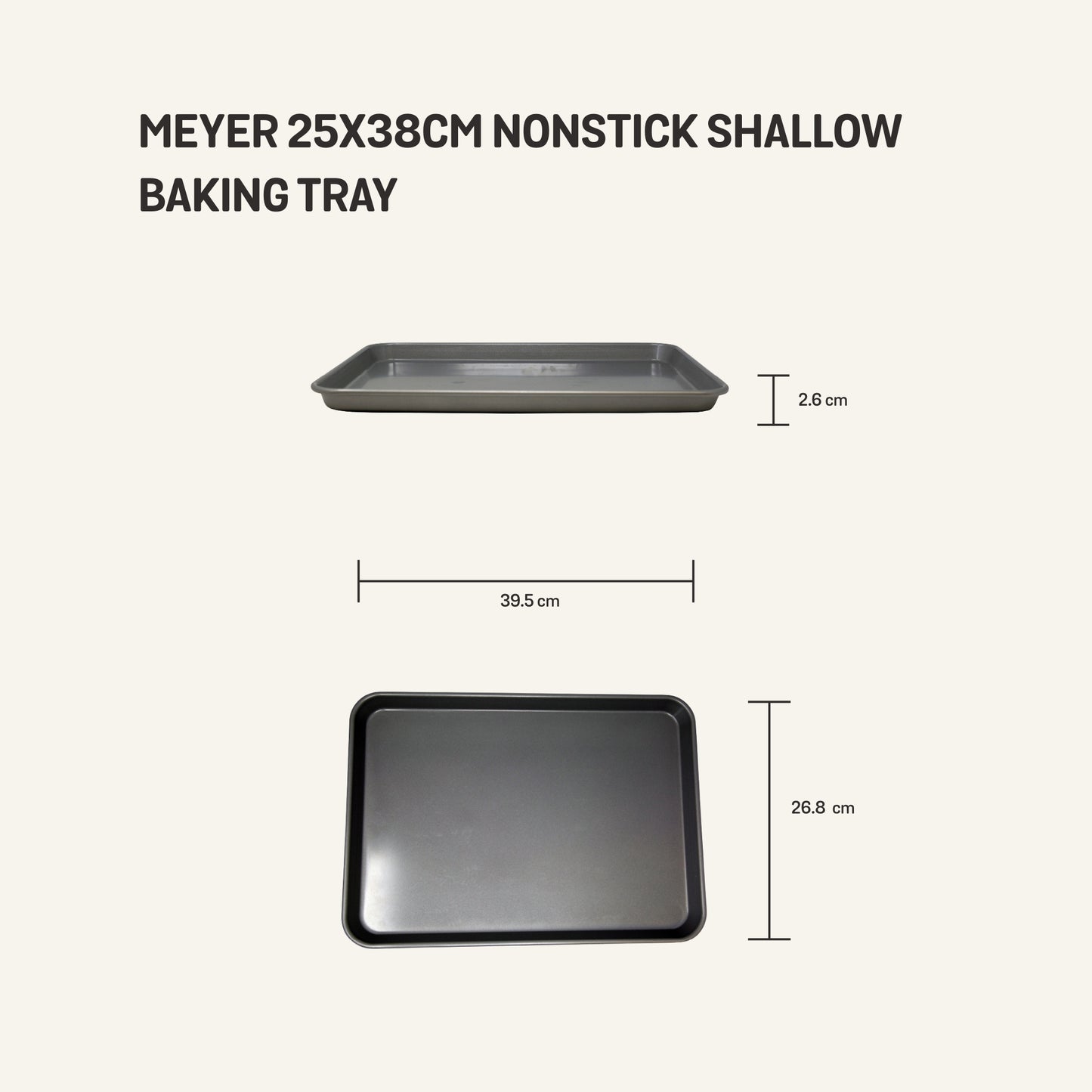 Meyer Nonstick Bakeware Shallow Baking Tray 25x38cm