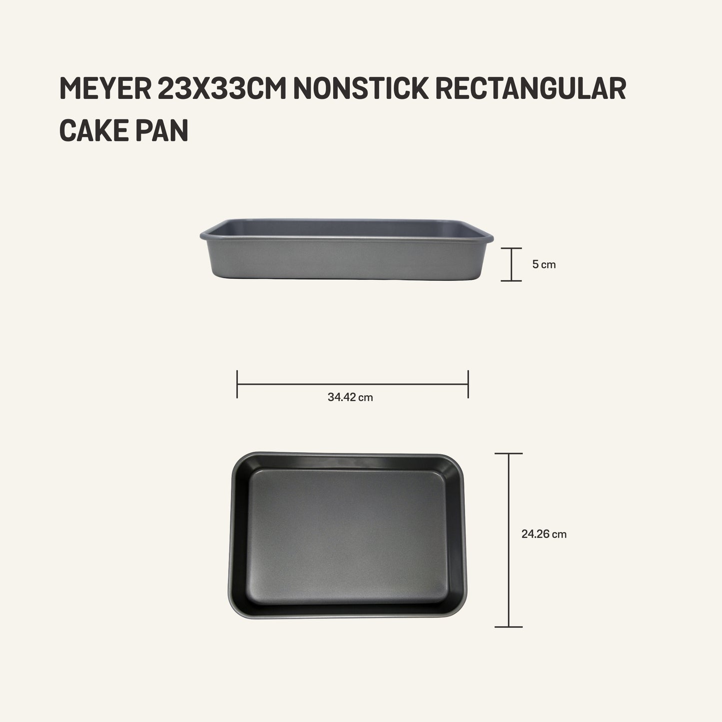 Meyer Nonstick Bakeware Rectangular Cake Pan 23cmx33cm