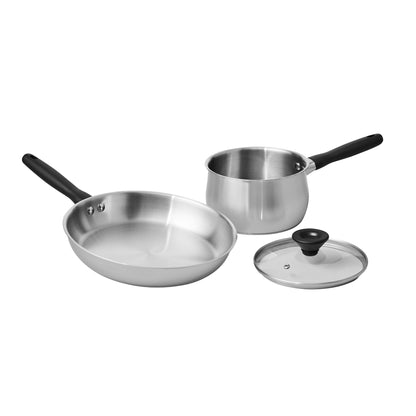 Meyer Luna Stainless Steel 3 Piece Cookware Set