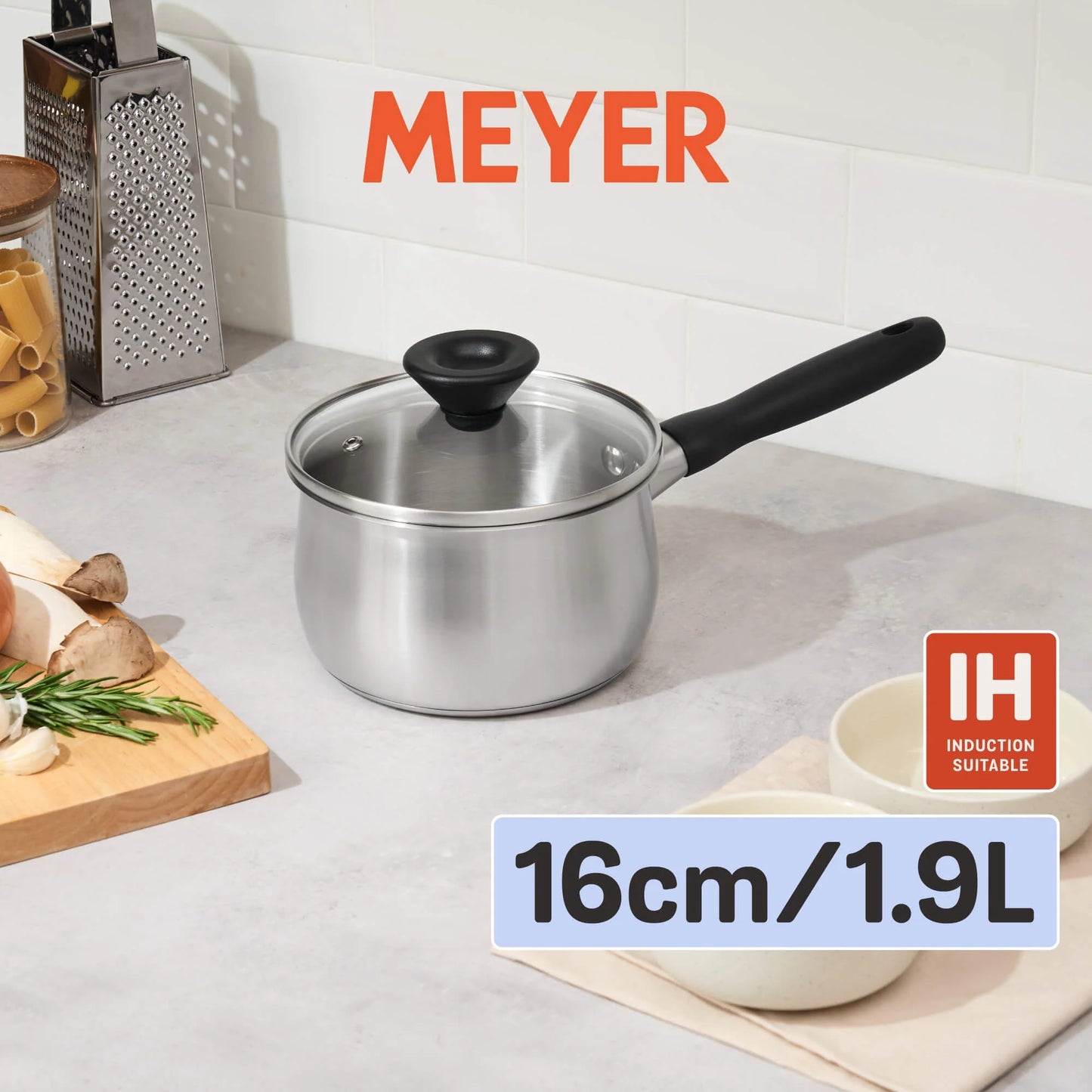 Meyer Luna Stainless Steel 3 Piece Cookware Set