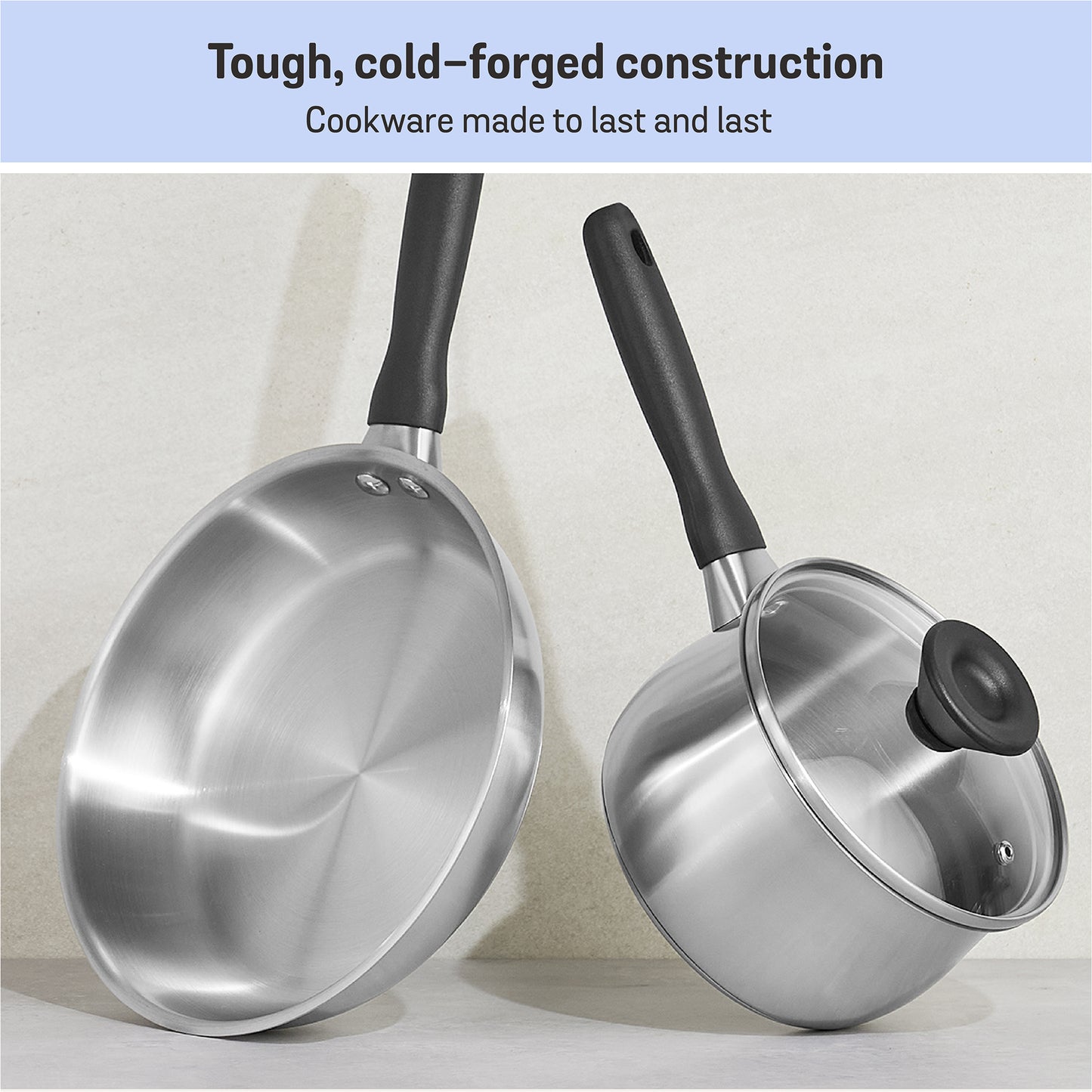 Meyer Luna Stainless Steel 3 Piece Cookware Set