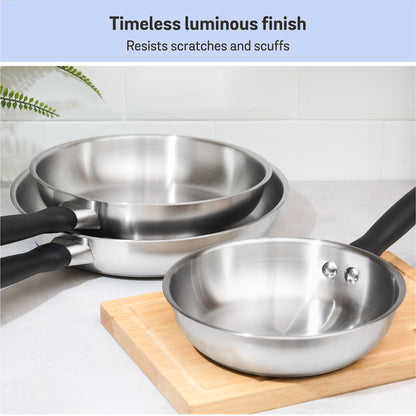 Meyer Luna Stainless Steel 3 Piece Cookware Set