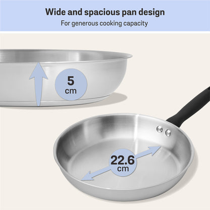 Meyer Luna Stainless Steel 3 Piece Cookware Set