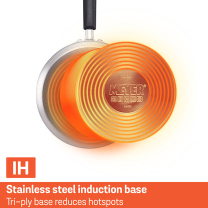 Meyer Centennial Stainless Steel Induction 3 Piece Cookware Set