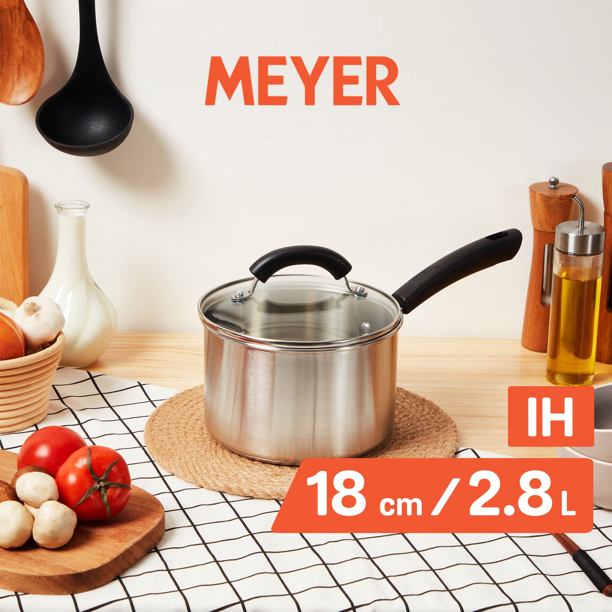 Meyer Centennial Stainless Steel 18cm/2.8L Covered Saucepan