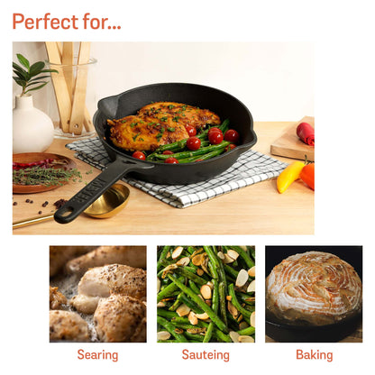 Meyer Pre-Seasoned Cast Iron Induction Skillet 24cm