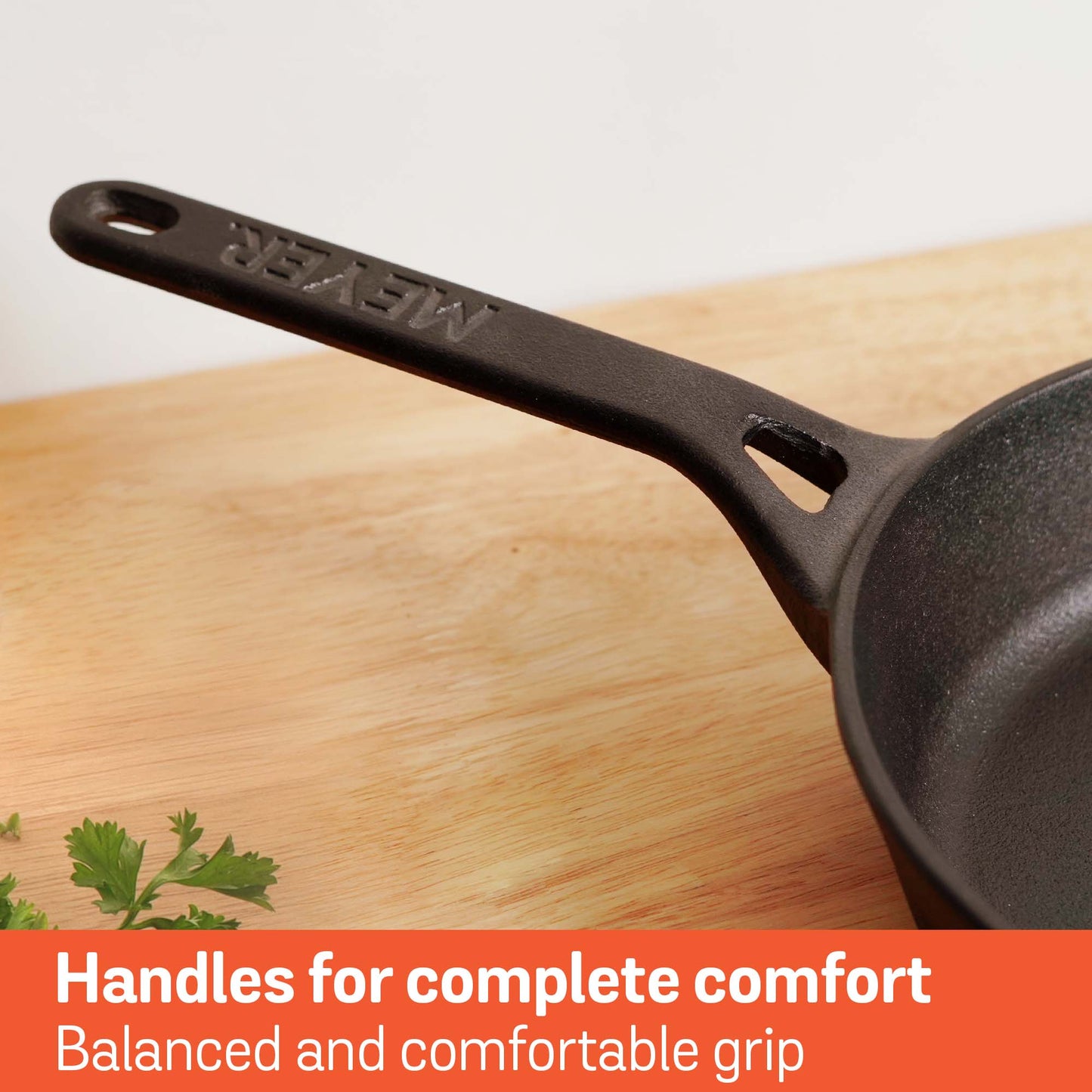 Meyer Pre-Seasoned Cast Iron Induction Skillet 24cm