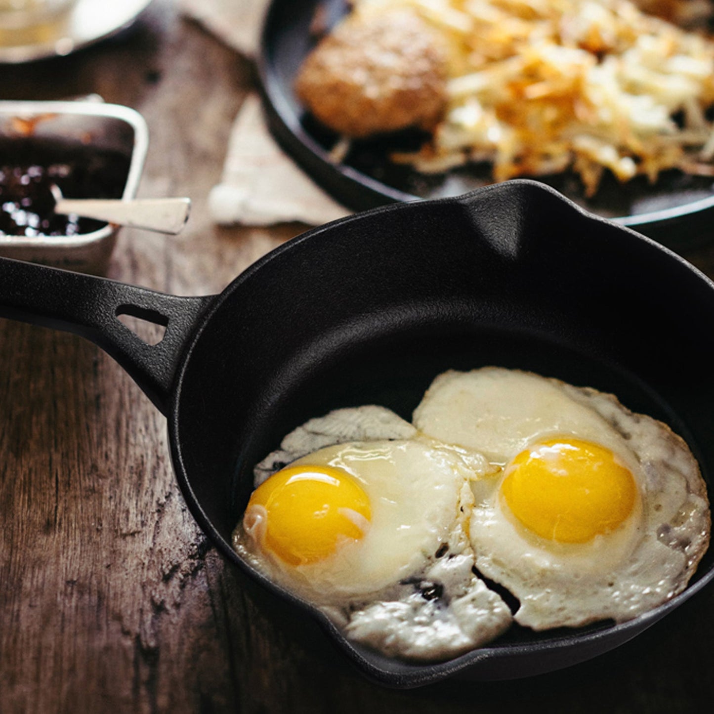 Meyer Pre-Seasoned Cast Iron 22/26cm Skillet Pack