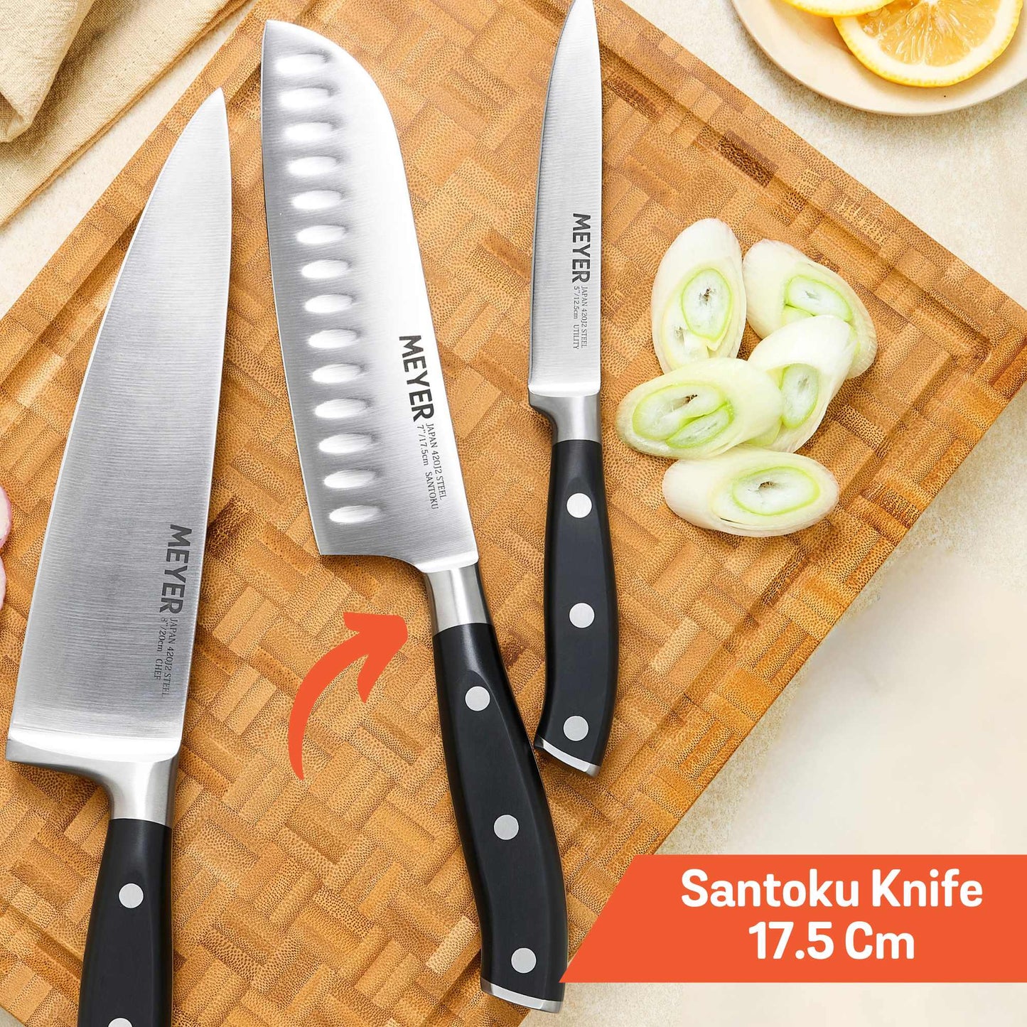 Meyer Santoku Knife 17.5cm