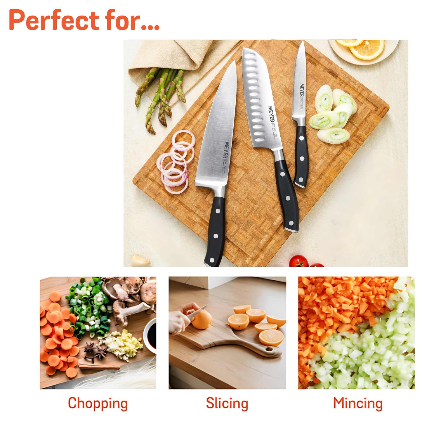 Meyer Santoku Knife 17.5cm