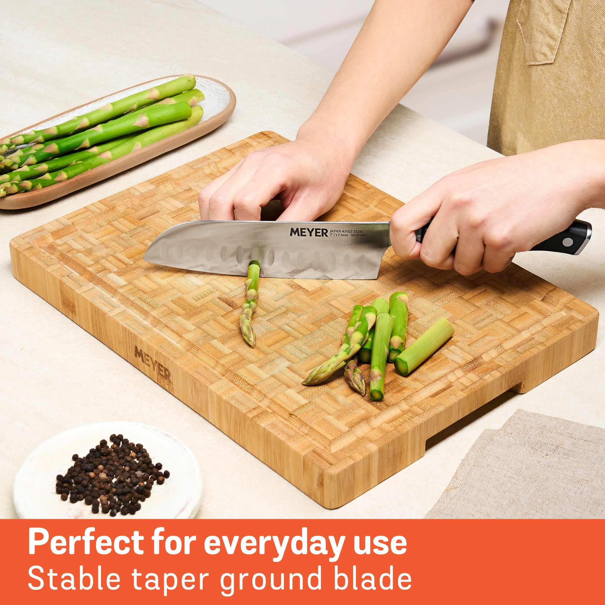 Meyer 4-Piece Stainless Steel Japanese Knife Set