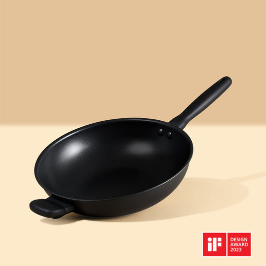 Meyer Midnight Series Nonstick Induction Open Stirfry 30cm