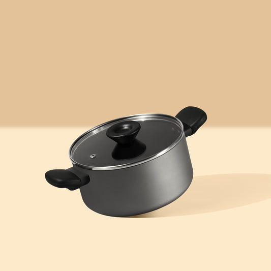 Meyer Bauhaus Series Nonstick Induction Stockpot with Glass Lid 20cm/2.8L
