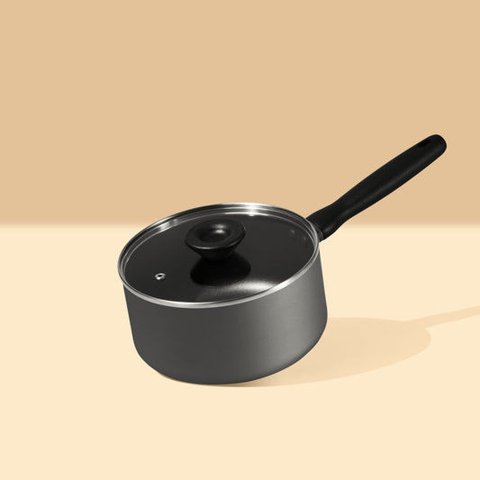 Meyer Bauhaus Series Nonstick Induction Saucepan with Glass Lid 20cm/2.8L