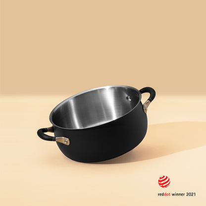Meyer Accent Stainless Steel Induction Open Casserole 24cm/4.7L